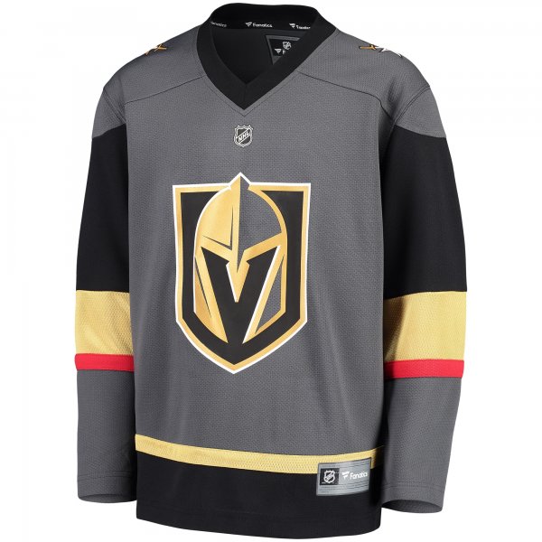 Youth Vegas Golden Knights Fanatics Black Alternate Replica Blank Jersey