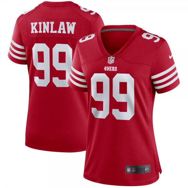 Women's San Francisco 49ers Javon Kinlaw Nike Scarlet Player Jersey