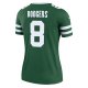 Women's New York Jets Aaron Rodgers Nike Legacy Green Legend Jersey