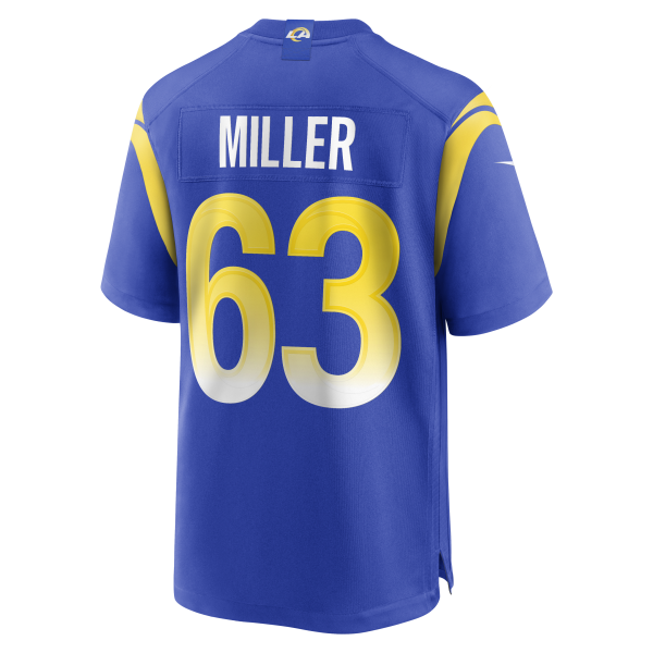 Men's Los Angeles Rams Grant Miller Nike Royal  Game Jersey