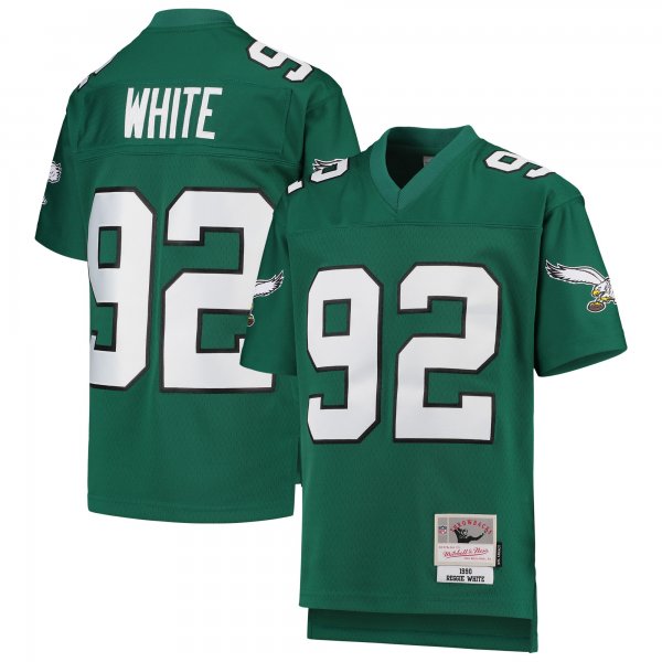 Youth Philadelphia Eagles Reggie White Mitchell & Ness Green 1990 Legacy Retired Player Jersey