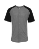 Full customized design :Mens  Full Button Tee - Design Online or Buy It Blank