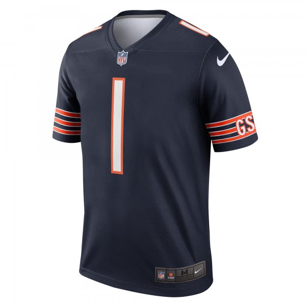 Men's Chicago Bears Justin Fields Nike Navy Legend Jersey