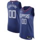 Men's LA Clippers Nike Blue 2020/21 Custom Jersey - Icon Edition