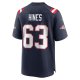 Men's New England Patriots Chasen Hines Nike Navy Game Player Jersey