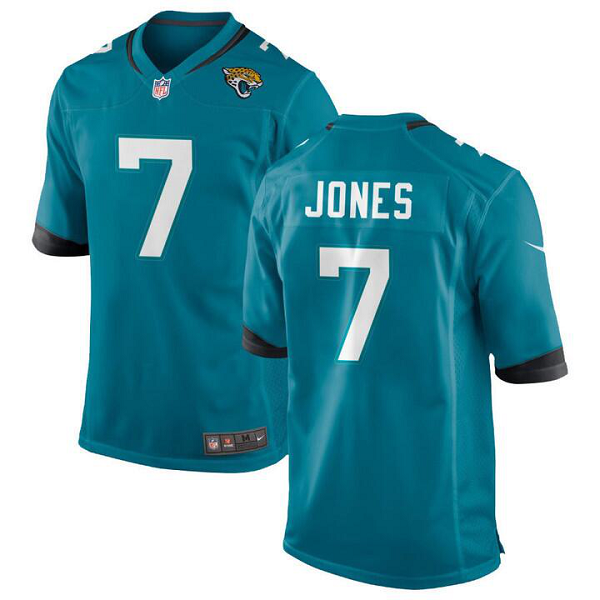 Men's Jacksonville Jaguars #7 JAGUARS ZAY JONES Nike Game Teal Jersey