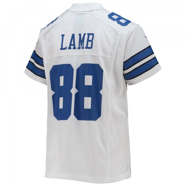 Youth Dallas Cowboys CeeDee Lamb Nike White Game Jersey