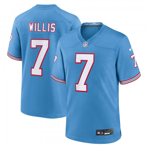 Youth Tennessee Titans Malik Willis Nike Light Blue Game Jersey