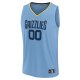 Youth Memphis Grizzlies  Fanatics Light Blue Fast Break Replica Custom Jersey - Statement Edition