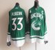 Vancouver Canucks St Patty's Day #33 Henrik Sedin Green Stitched NHL Jersey