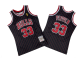 Men's Chicago Bulls #33 Scottie Pippen 1996-97 Black Hardwood Classics Soul AU Mitchell and Ness Jersey