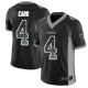 Las Vegas Raiders #4 Derek Carr Black Team Color Men's Stitched NFL Limited Rush Drift Fashion Jersey