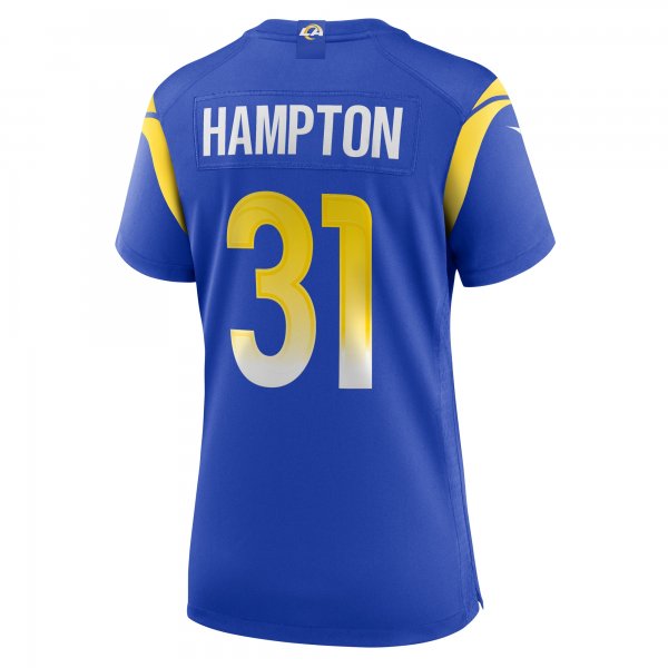 Women's Los Angeles Rams Nick Hampton Nike Royal Home Game Jersey