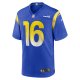 Men's Los Angeles Rams Tyler Johnson Nike  Royal Team Game Jersey