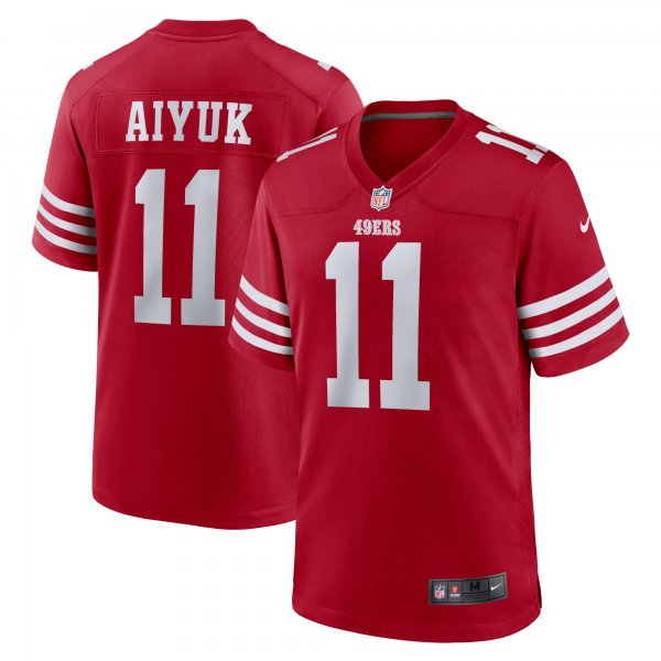 Women's San Francisco 49ers Brandon Aiyuk Nike Scarlet Team Game Player Jersey