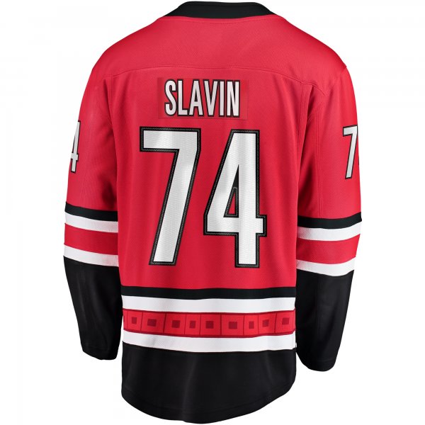 Men's Carolina Hurricanes Jaccob Slavin Fanatics Red Alternate Breakaway Player Jersey