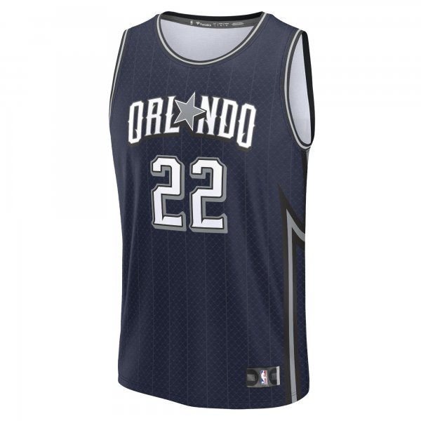 Youth Orlando Magic Franz Wagner Fanatics Navy Fast Break Jersey - City Edition