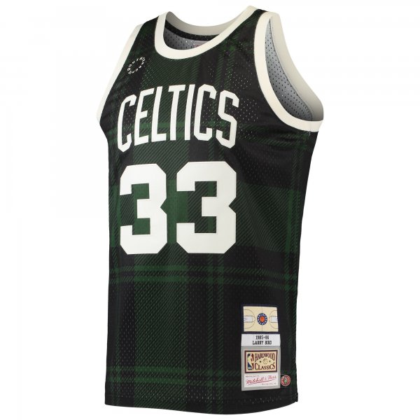 Men's Boston Celtics Larry Bird Mitchell & Ness Black 1985/86 Hardwood Classics Uninterrupted Swingman Jersey