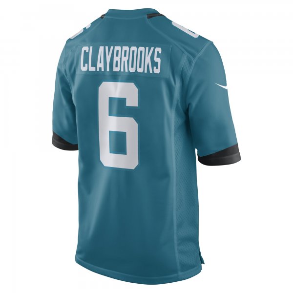 Men's Jacksonville Jaguars Chris Claybrooks Nike Teal Game Player Jersey