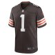 Men's Cleveland Browns Juan Thornhill Nike Brown Game Player Jersey