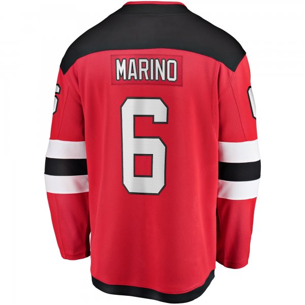 Men's New Jersey Devils John Marino Fanatics Red Home Breakaway Player Jersey