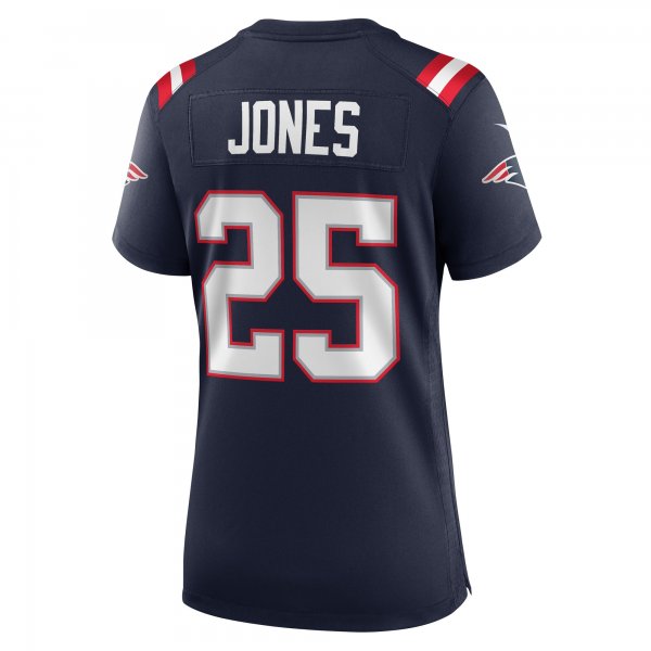 Women's New England Patriots Marcus Jones Nike Navy Game Player Jersey