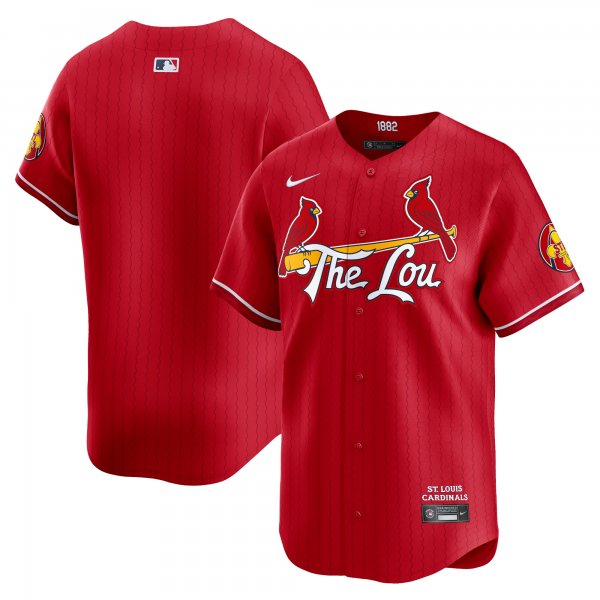 Men's St. Louis Cardinals  Nike Red 2024 City Connect Limited Jersey