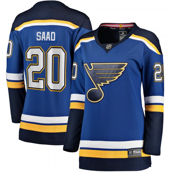 Women's St. Louis Blues Brandon Saad Fanatics Blue Home Breakaway Player Jersey