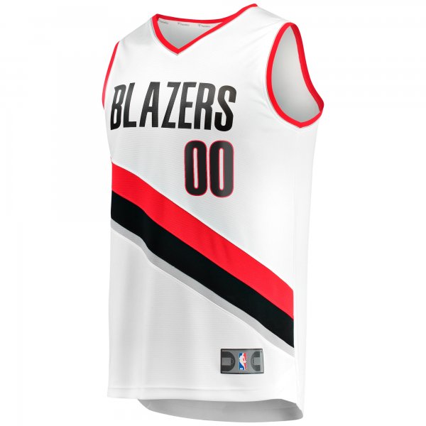 Youth Portland Trail Blazers  Fanatics White Fast Break Replica Custom Jersey - Association Edition