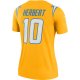 Women's Los Angeles Chargers Justin Herbert Nike Gold Inverted Legend Jersey