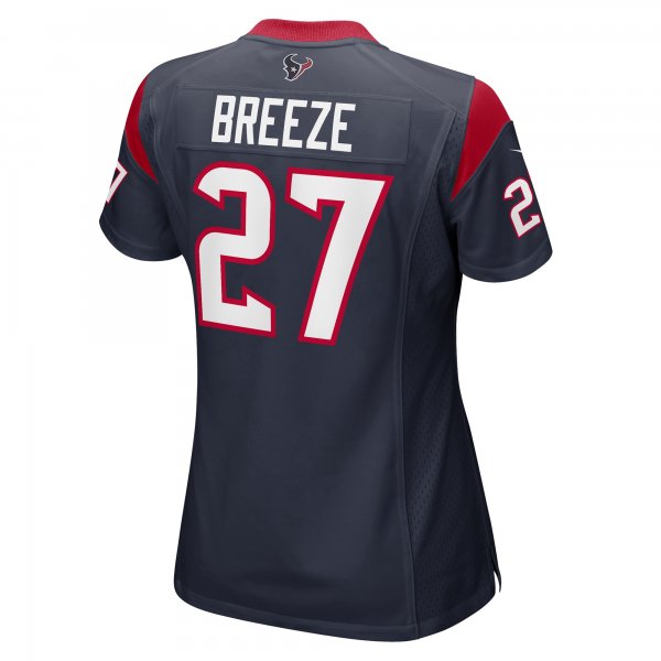 Women's Houston Texans Brady Breeze Nike  Navy Team Game Jersey