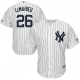 Men's New York Yankees #26 DJ LeMahieu White Cool Base Home by Majestic MLB Jersey