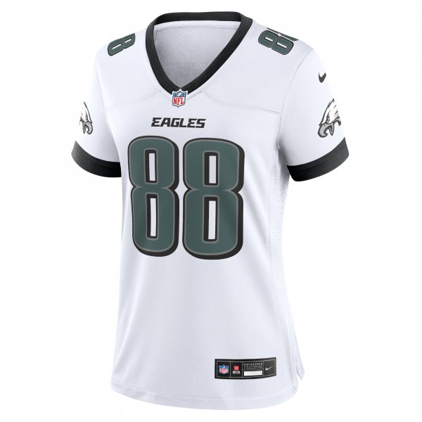 Men's Philadelphia Eagles Dallas Goedert Nike White White Game Jersey