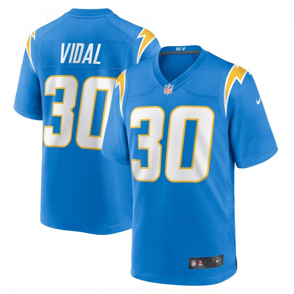 Men's Los Angeles Chargers Kimani Vidal Nike  Powder Blue Team Game Jersey