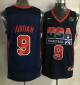 Nike Men's Team USA #9 Michael Jordan Dark Blue 2012 USA Basketball Retro Stitched NBA Jersey