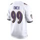 Men's Baltimore Ravens Odafe Oweh Nike White Game Jersey