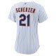 Women's New York Mets Max Scherzer Nike White Home Replica Player Jersey