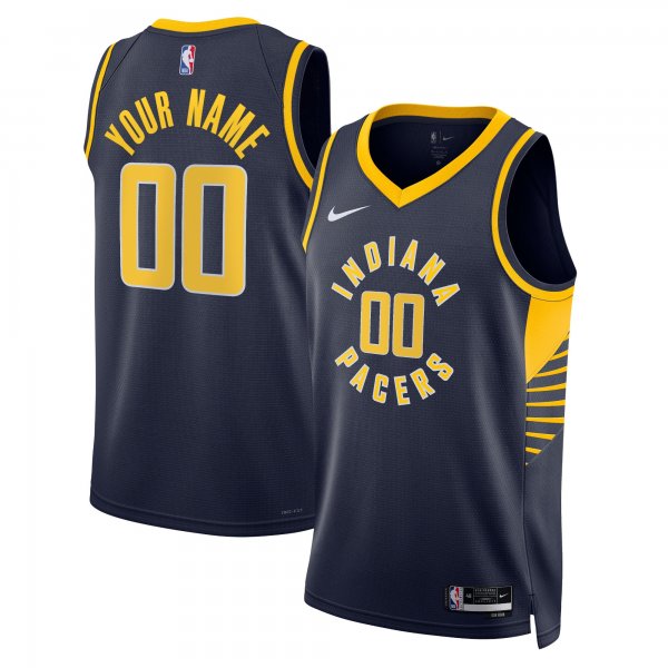 Unisex Indiana Pacers Nike Navy 2022/23 Swingman Custom Jersey - Icon Edition