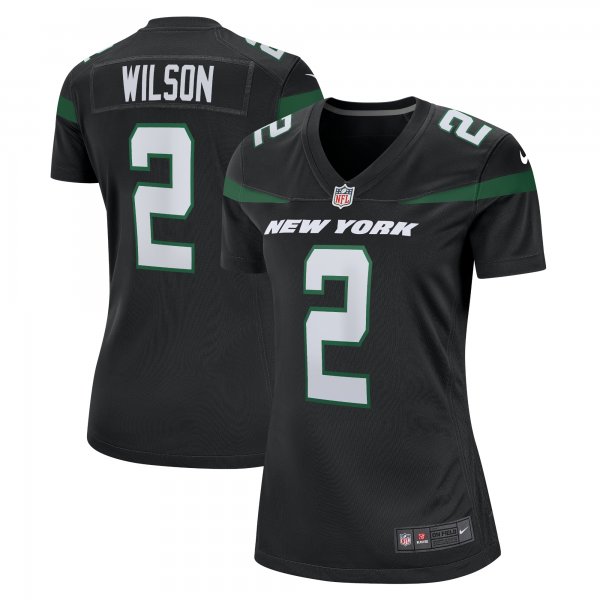 Women's New York Jets Zach Wilson Nike Black Player Jersey