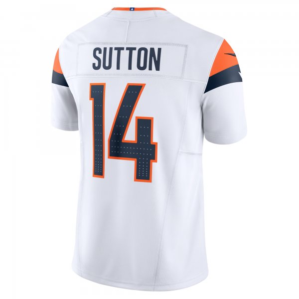 Men's Denver Broncos Courtland Sutton Nike White Vapor F.U.S.E. Limited Jersey