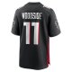 Men's Atlanta Falcons Logan Woodside Nike  Black Team Game Jersey