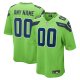 Men's Seattle Seahawks Nike Neon Green Alternate Custom Game Jersey