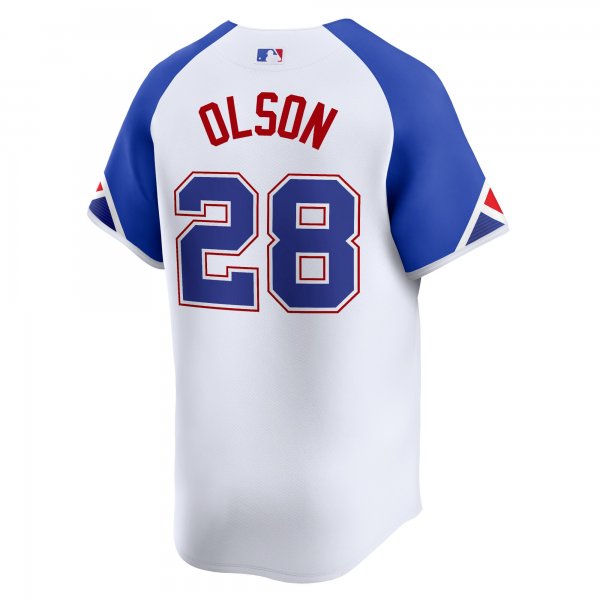 Men's Atlanta Braves Matt Olson Nike White City Connect Limited Player Jersey