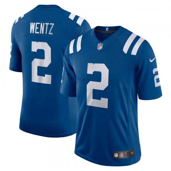 Men's Indianapolis Colts Carson Wentz Nike Royal Vapor Limited Jersey