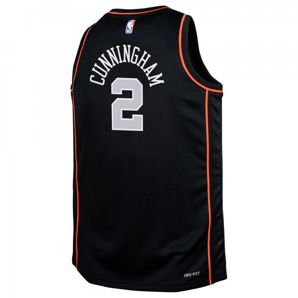 Youth Detroit Pistons Cade Cunningham Nike Black  Swingman Replica Jersey - City Edition