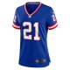 Women's New York Giants Tiki Barber Nike Royal Classic Retired Player Game Jersey