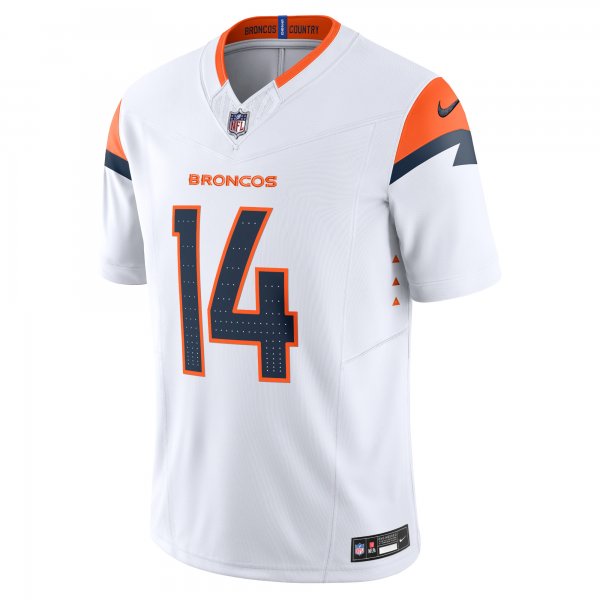 Men's Denver Broncos Courtland Sutton Nike White Vapor F.U.S.E. Limited Jersey