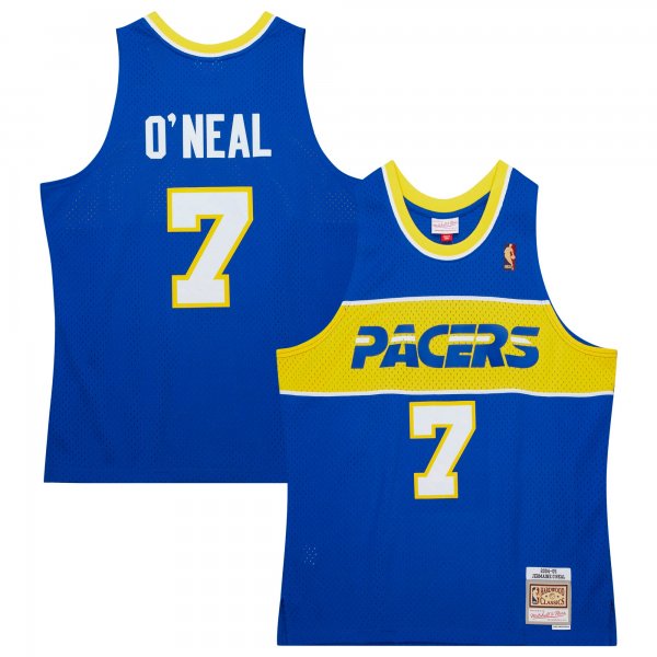 Men's Indiana Pacers Jermaine O'Neal Mitchell & Ness Royal  2004/05 Hardwood Classics Swingman Jersey