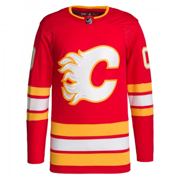 Men's Calgary Flames  adidas Red Home 2020/21 Primegreen Custom Jersey