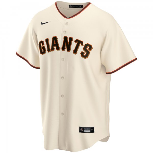 Men's San Francisco Giants Nike Cream Home Replica Custom Jersey